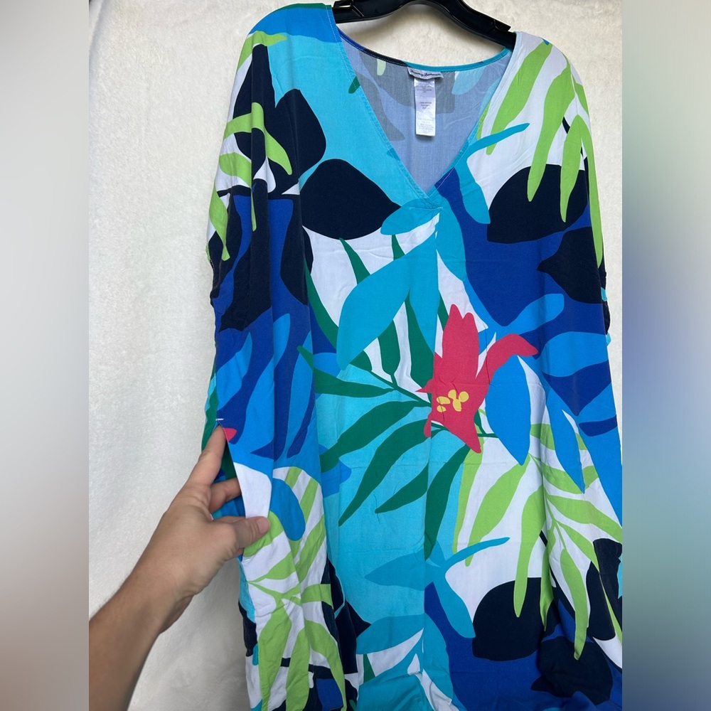 Tommy Bahama Paloma Palms Kaftan Tunic - Picture 7 of 13